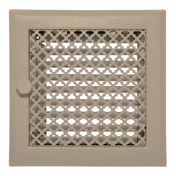 Kratka kominkowa "Koniczynka" 15x15 beżowa regulowana