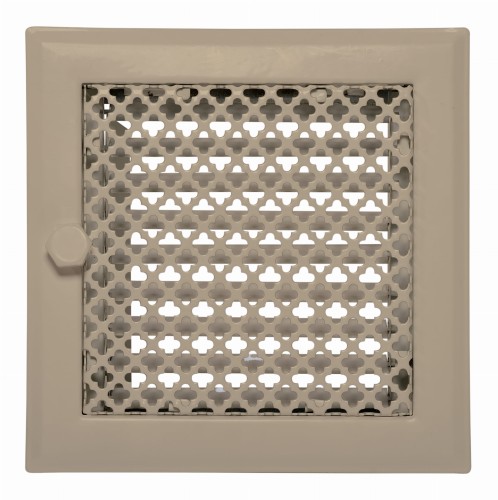 Kratka kominkowa "Koniczynka" 15x15 beżowa regulowana