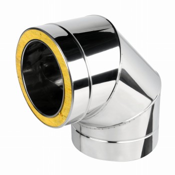 Kolano kominowe izolowane 90° fi 250 żaroodporne