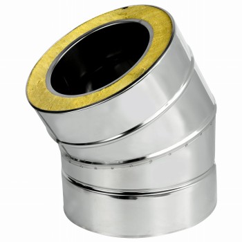 Kolano kominowe izolowane 30° fi 180 żaroodporne