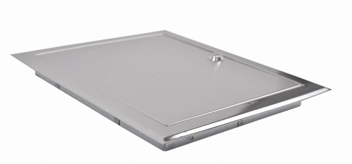 Drzwiczki rewizyjne 25x35 nierdzewne szczotkowane zamek