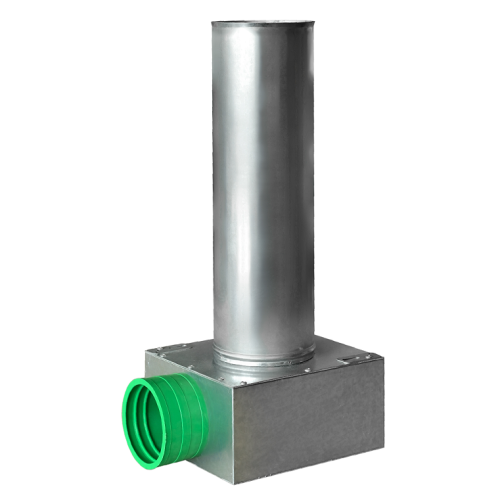 Skrzynka rozprężna jedno-króćcowa SKGM 1x75/125 ocynkowana