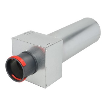 Skrzynka rozprężna przelotowa jedno-króćcowa SKPK 1x75/125 ocynkowana