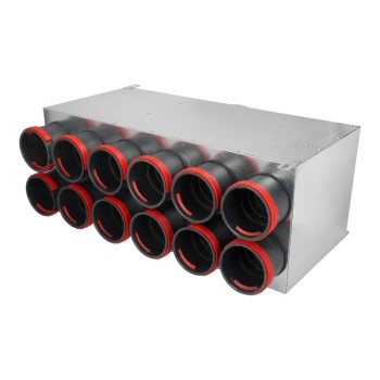  Rozdzielacz rurowy dwurzędowy dwunasto-króćcowy SKPK 12x75/160