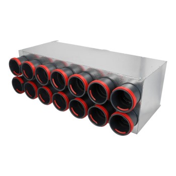  Rozdzielacz rurowy dwurzędowy czternasto-króćcowy SKPK 14x75/200