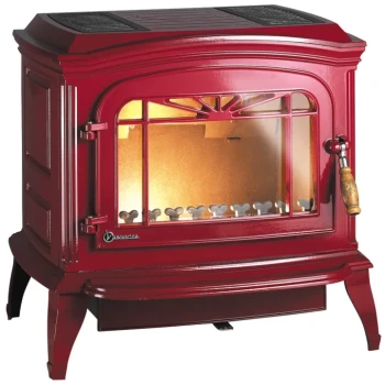 Piec wolnostojący INVICTA BRADFORD czerwona emalia ref. 9173-47