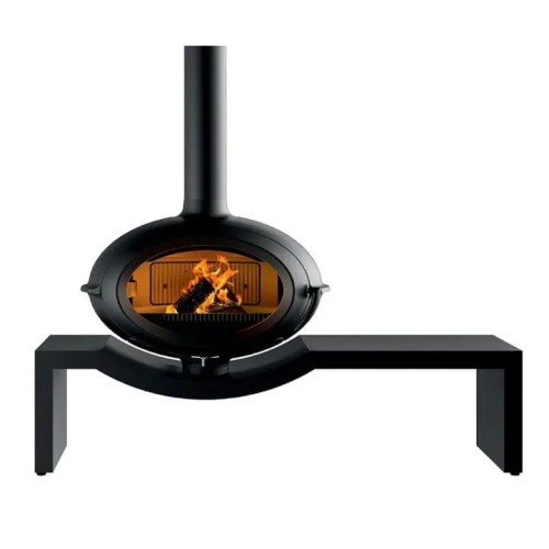 Piec wolnostojący INVICTA BRIO na ławie 1.6m antracyt ref. 6481-24