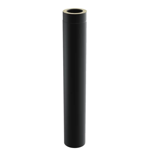 Rura kominowa izolowana fi 200 1 m kwasoodporna SKD-30-SLIM-ML czarna