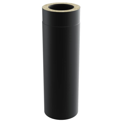 Rura kominowa izolowana fi 200 0,5 m kwasoodporna SKD-30-SLIM-ML czarna