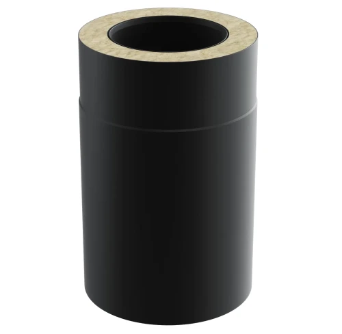 Rura kominowa izolowana fi 200 0,25 m kwasoodporna SKD-30-SLIM-ML czarna
