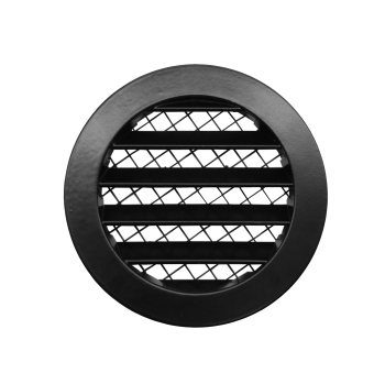 Czerpnia / Wyrzutnia powietrza ścienna USAV fi 100 czarny mat aluminiowa