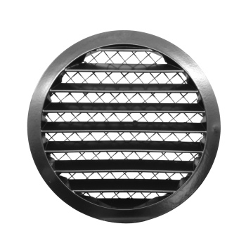 Czerpnia / Wyrzutnia powietrza ścienna USAV fi 160 czarny mat aluminiowa