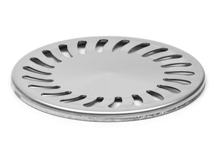 Wpust podłogowy dolny fi 110 z kratka nierdzewną 15x15 Chudej 323 N