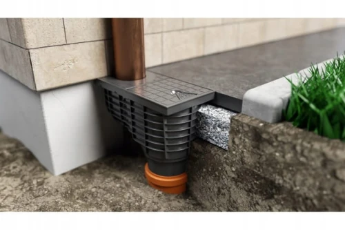 Osadnik rynnowy dolny fi 110 z redukcjami Chudej 325 A