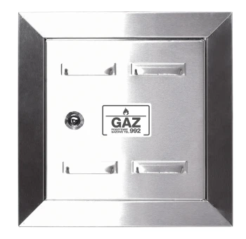 Drzwiczki gazowe 20x30 nierdzewne szczotkowane