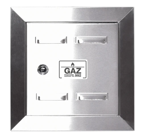 Drzwiczki gazowe 20x30 nierdzewne szczotkowane
