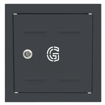 Drzwiczki gazowe 20x30 grafit z literą "G" metalowe