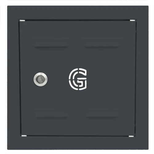 Drzwiczki gazowe 20x30 grafit z literą "G" metalowe