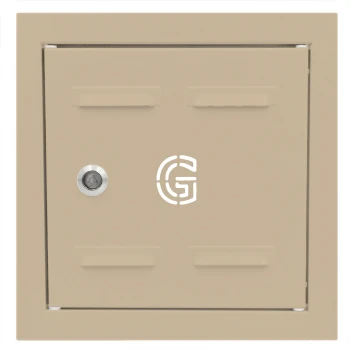Drzwiczki gazowe 20x30 beżowe z literą "G" metalowe
