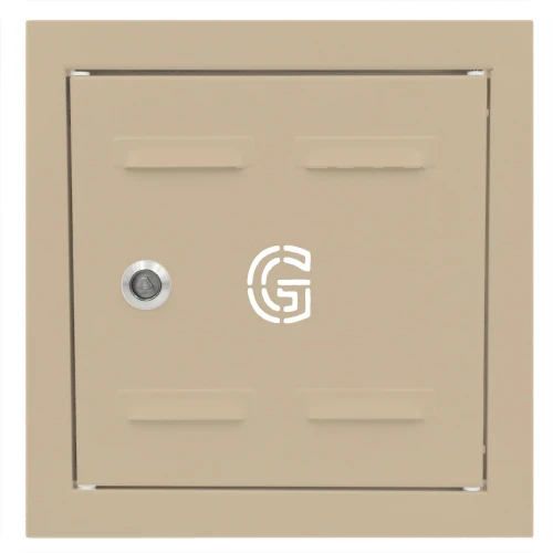 Drzwiczki gazowe 20x30 beżowe z literą "G" metalowe
