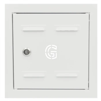 Drzwiczki gazowe 20x30 białe z literą "G" metalowe