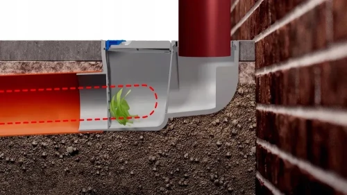 Osadnik rynnowy boczny fi 110 z pierścieniem redukcyjnym Chudej 325 G