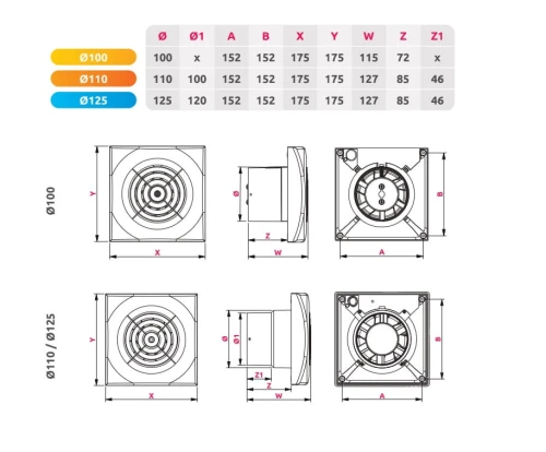 Wentylator łazienkowy Awenta Pulsar WPEB 100 Timer