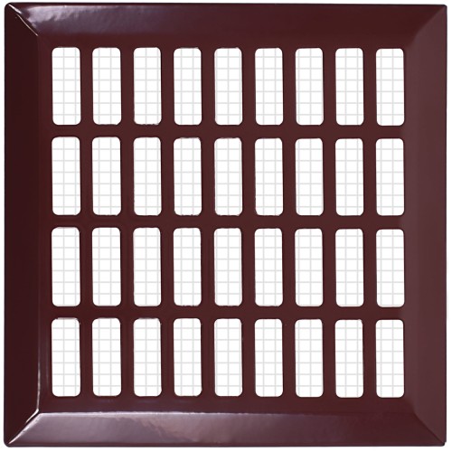 Kratka wentylacyjna 14x14 brązowa prosta