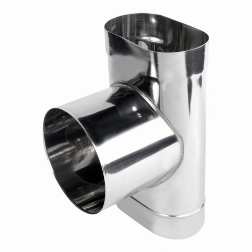 Trójnik kominowy owalny 90° 120/240 żaroodporny