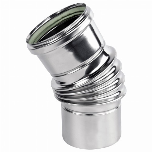 Kolano kominowe Turbo 30° fi 100 kwasoodporne