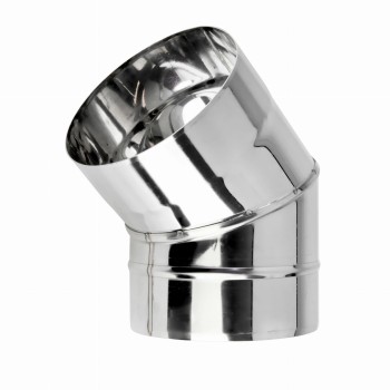 Kolano kominowe 45° fi 150 żaroodporne