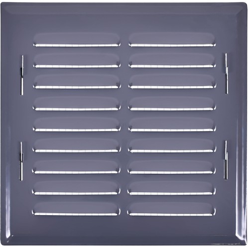 Kratka wentylacyjna 14x14 grafitowa skośna