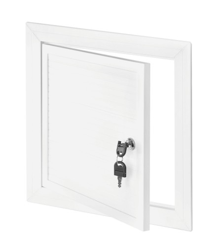 Maskownica komorowa PVC 25x50 biała zamek