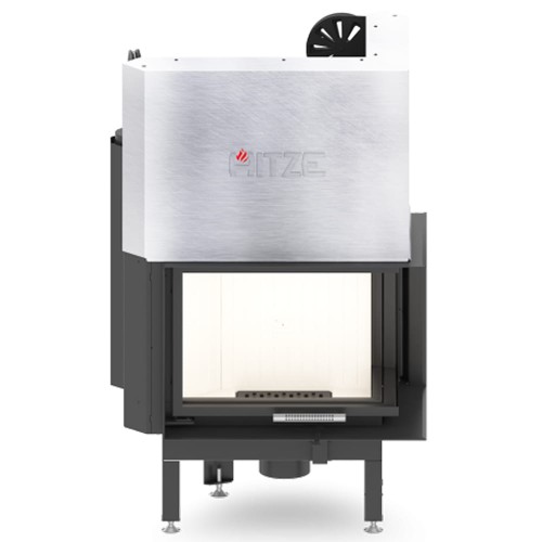 Wkład kominkowy Albero 9 kW Prawy Gilotyna szyba DECOR gięta