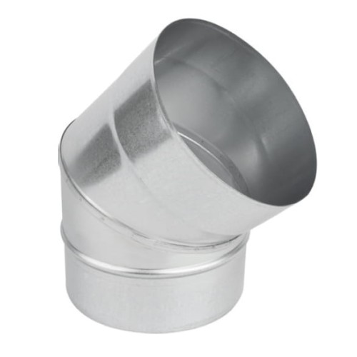 Kolano wentylacyjny 45° fi 110 ocynkowane