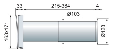 Nawietrzak okrągły z filtrem VENTS PS 100