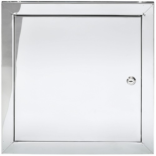 Drzwiczki rewizyjne 90x90 nierdzewne zamek