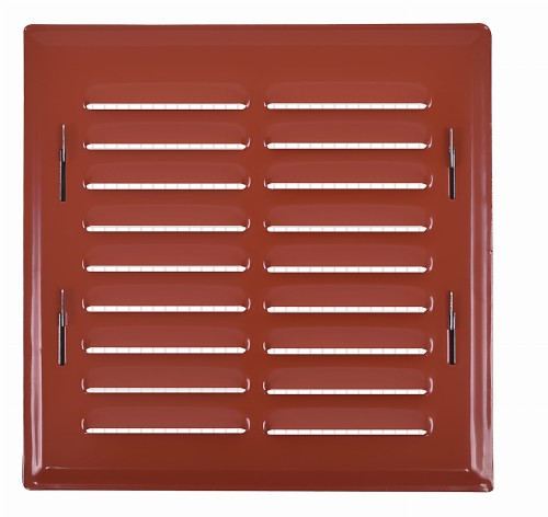 Kratka wentylacyjna 14x14 ceglasta skośna