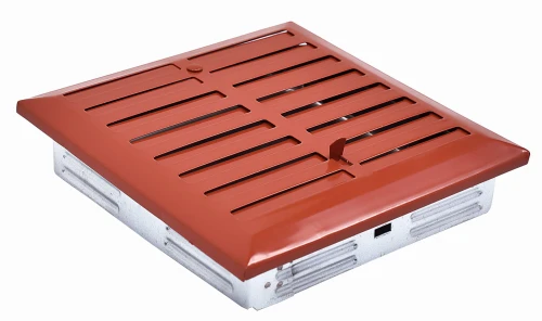 Kratka wentylacyjna 14x14 ceglasta regulowana