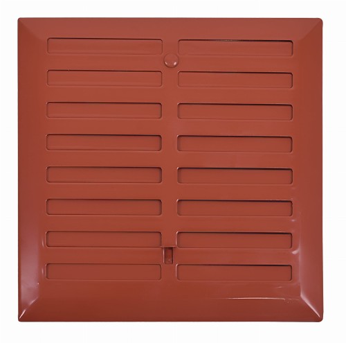 Kratka wentylacyjna 14x14 ceglasta regulowana