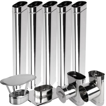 Wkład kominowy owalny kwasoodporny 100/200 5mb