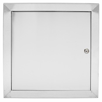 Drzwiczki rewizyjne 35x35 nierdzewne szczotkowane zamek