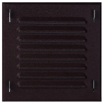 Kratka wentylacyjna MTK 14x14 brązowa skośna z ramką