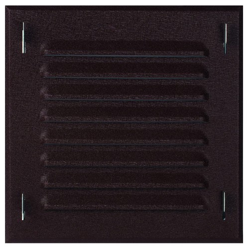 Kratka wentylacyjna 14x14 brązowa skośna