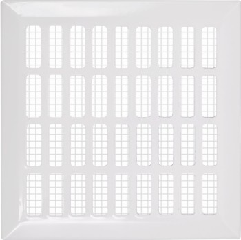 Kratka wentylacyjna 14x14 biała prosta EWS