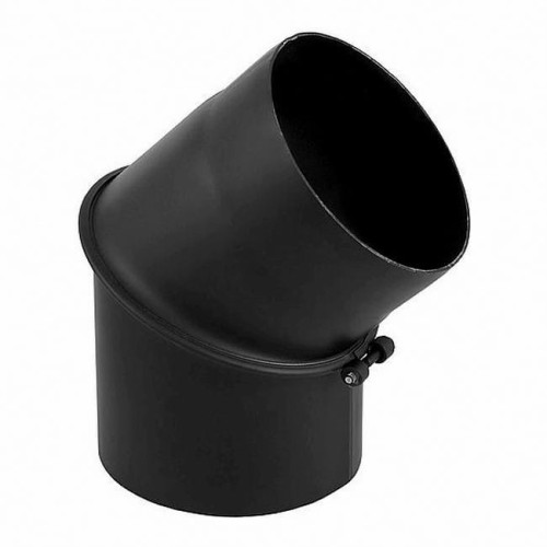 Kolano nastawne czarne  45° fi 160 Darco