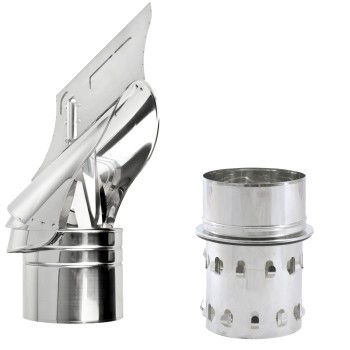 Strażak kominowy z łożyskiem fi 160 1 mm kwasoodporny do ceramiki