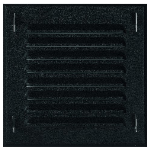 Kratka wentylacyjna 14x14 czarna skośna