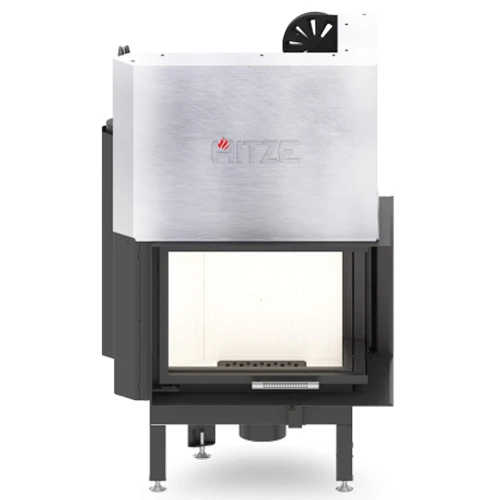 Wkład kominkowy Albero 9 kW Lewy Gilotyna szyba DECOR gięta + szyba wewnętrzna gięta