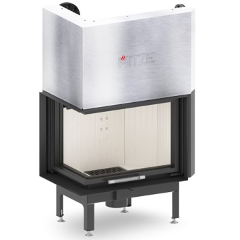 Wkład Albero 11 kW Gilotyna szyba DECOR gięta + wewnętrzna